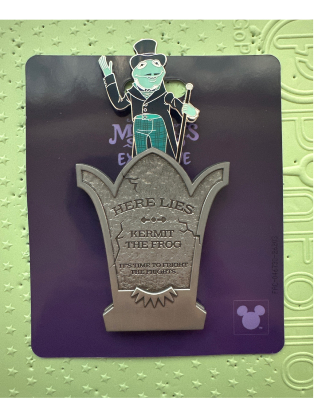 Muppets Haunted Mansion Kermit Disney Pin LE 750